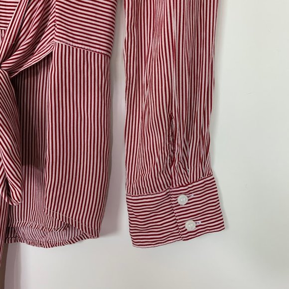 Bar III Striped Button Down Long Sleeve Shirt - Picture 7 of 10